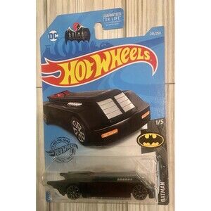 Hotwheels Treasure Hunt Batmobile The Animated Series Black Die Cast 1:64